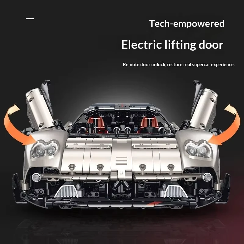 

Конструктор GULY 10657 Creative MOC Technology 1:8 Utopia Supercar, радиоуправляемая спортивная машина, 3314 деталей, игрушка для мальчиков и взрослых, подарок