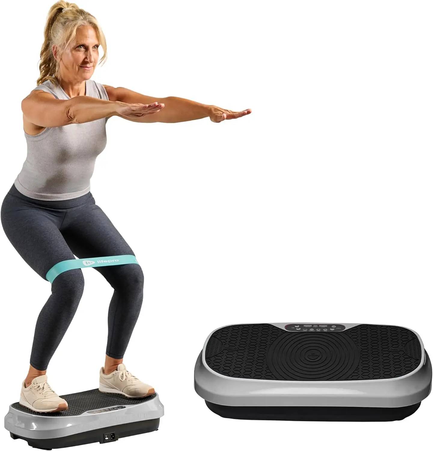 

Waver Mini Vibration Plate Exercise Machine - Portable Full Body Vibration Platform for Home & Travel Workouts, Weight Loss, Ton
