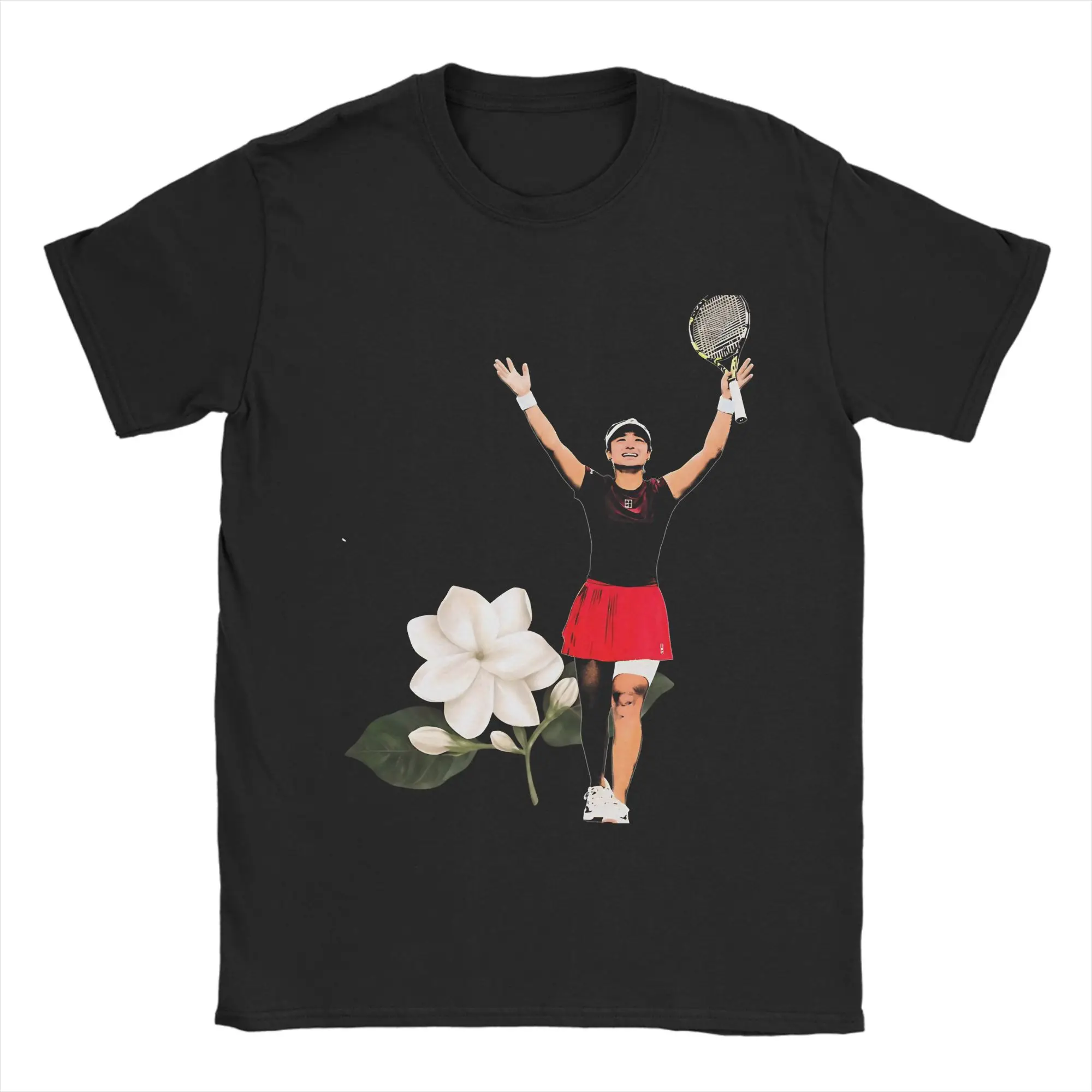 Harajuku T Shirt Alexandra Eala Victory Pose Jasmine 100 Cotton T Shirts  Hip Hop Tshirt for Men Summer Y2K Short Sleeve Clothes