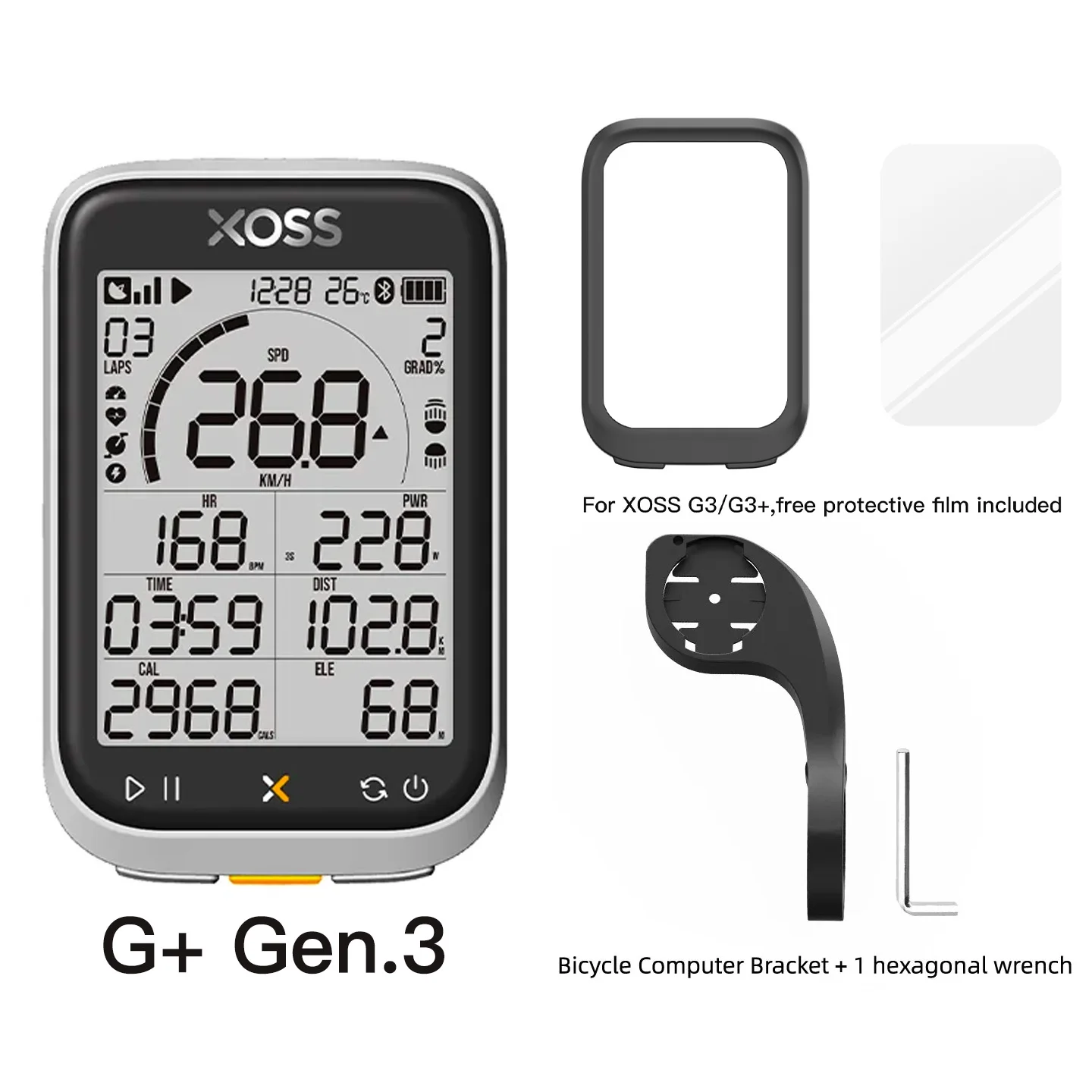 XOSS جديد G3 Gen3 نظام تحديد المواقع الدراجات الكمبيوتر عداد السرعة بلوتوث المقتفي مقاوم للماء الطريق دراجة إيقاع سرعة دراجة عداد المسافات