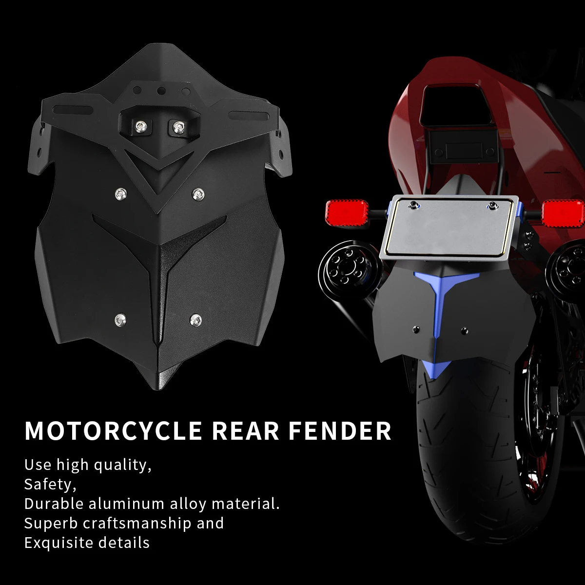 

1 set Front Rear Motorcycle Mudguard Plate Durable Motor Accessories Dirt Bike Gear Parts Alloy Aluminum Guard Mudguards