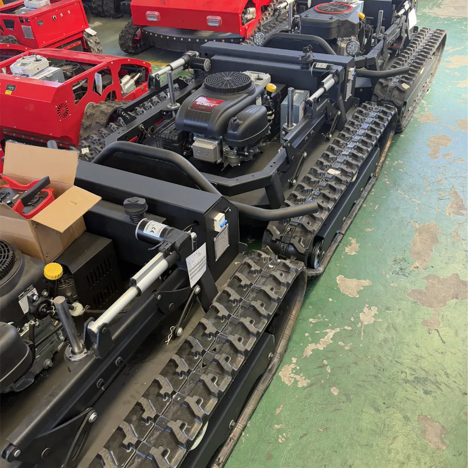 Customized lawn mower for weed removal and lawn vegetation management under photovoltaic panels in solar power plants