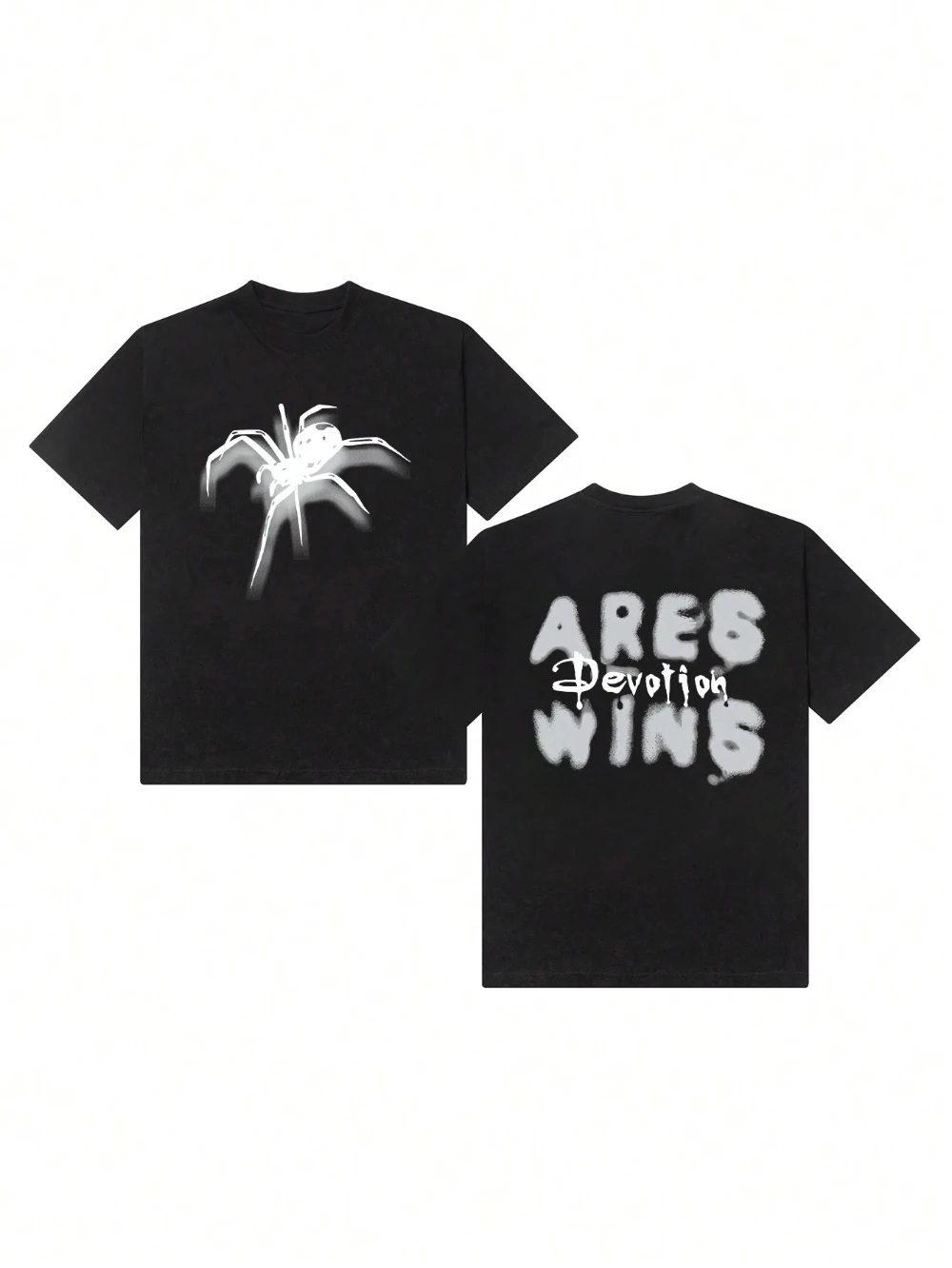 2026 Parent-child T-shirt with spider print. Comfortable and versatile. Perfect for Halloween outfits.
