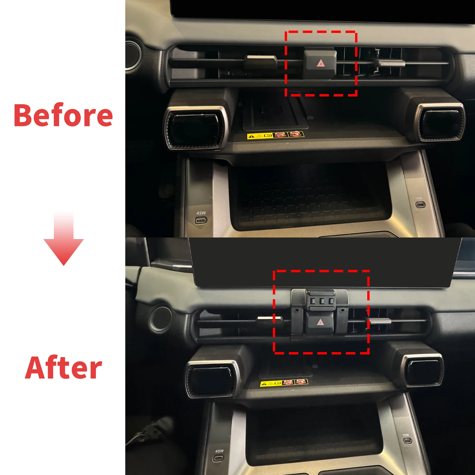 for Toyota RAV4 2026 2027 RHD LHD  Screen Base Mount Phone Holder Dedicated Clip-On Navigation Bracket Car​​ accessoires