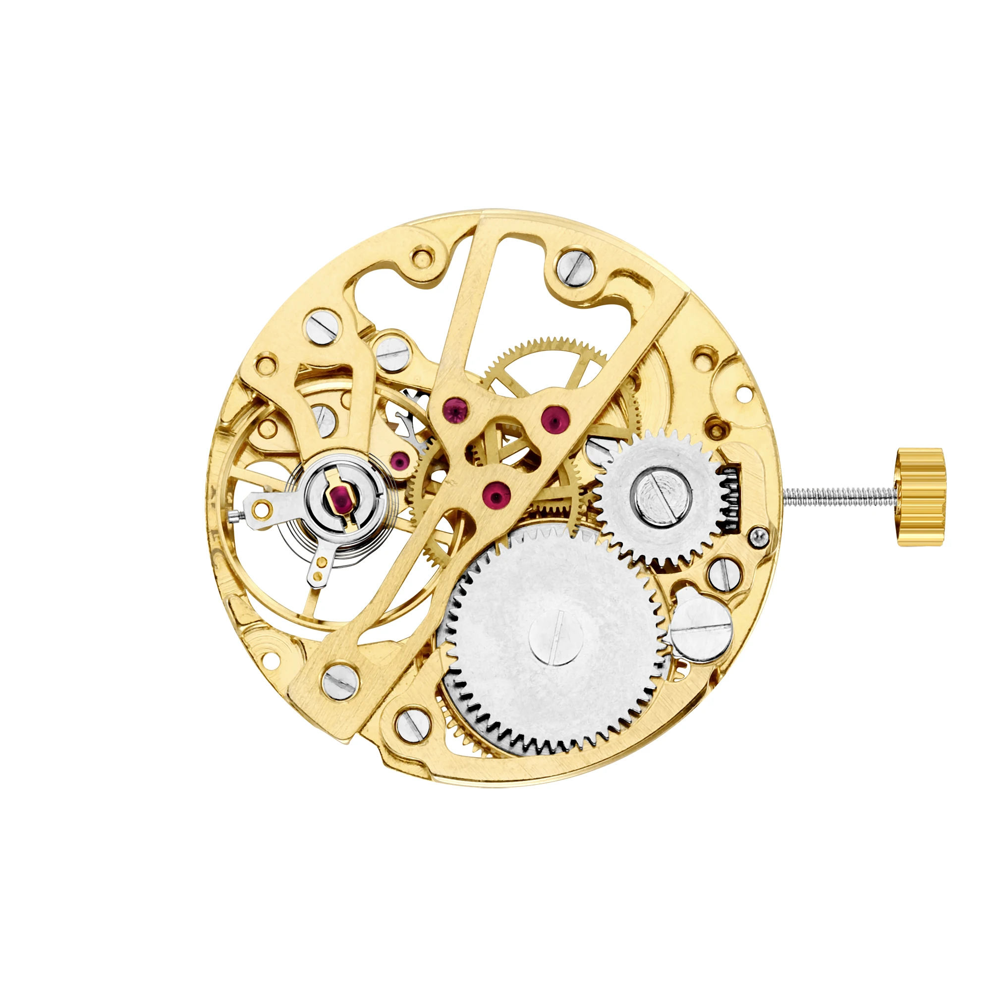 Skeleton Gold-Plated Movement Accessories Clock Tool 7120 Automatic Mechanical Clock Movement Watch Accessories Replace 2022 New