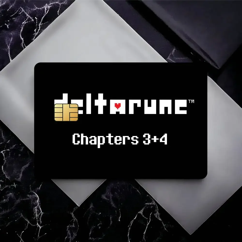 Singer Toby fox DELTARUNE Chapters Film Skin Cover Credit Card Stickers 4PCS Debit Front Decoration Bank Bus Pass Waterproof