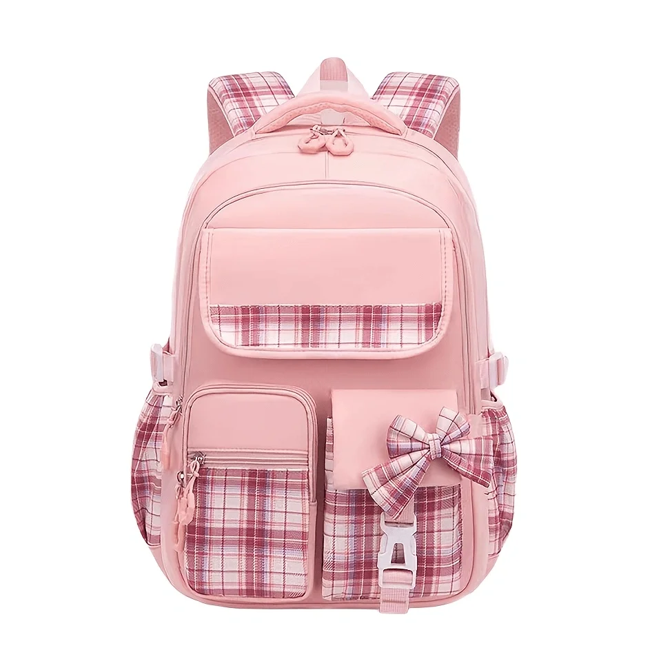 

Рюкзак для студентов с множеством карманов, большой вместимостью, дышащий и легкий школьный рюкзак со светоотражающими полосами