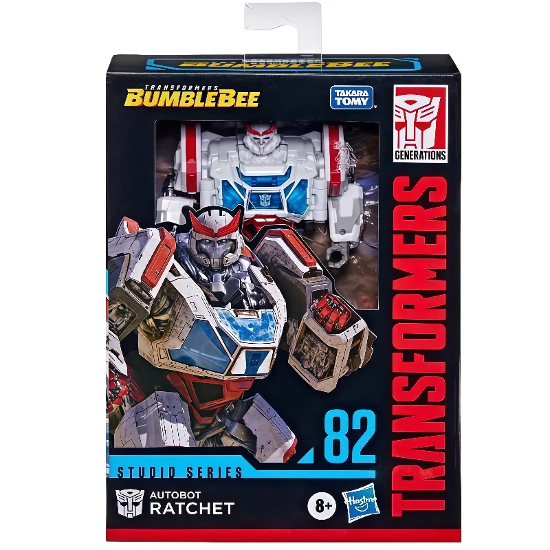 Hasbro – jouets classiques Transformers, série Studio, transformateur à cliquet, figurine Robota Ction, modèle de collection, jouets de loisirs, en Stock