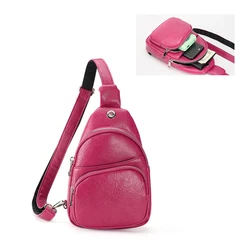 2024 New Women's Chest Bag Fashion Korean Style Casual Sports Shoulder Bag Versatile Chest Crossbody Backpack