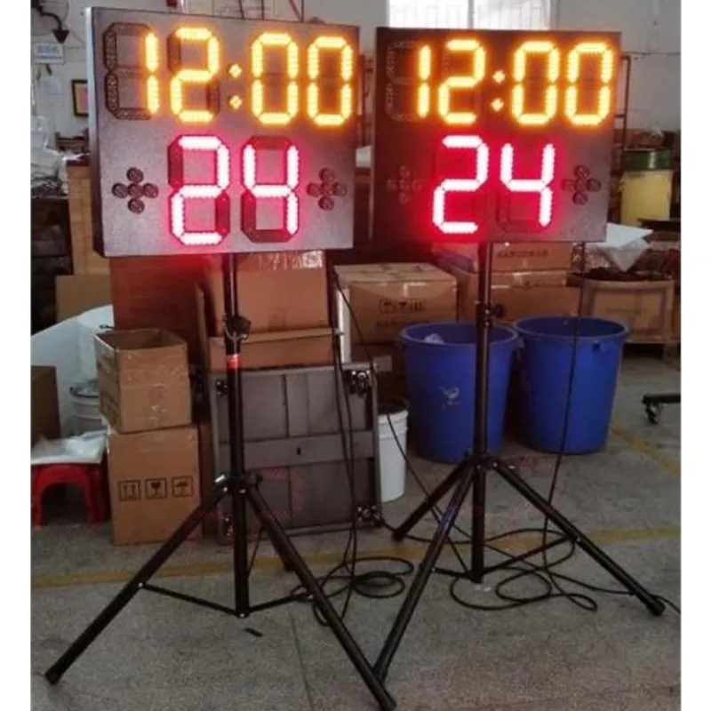 Outdoor LED basketball score countdown card in 24 seconds