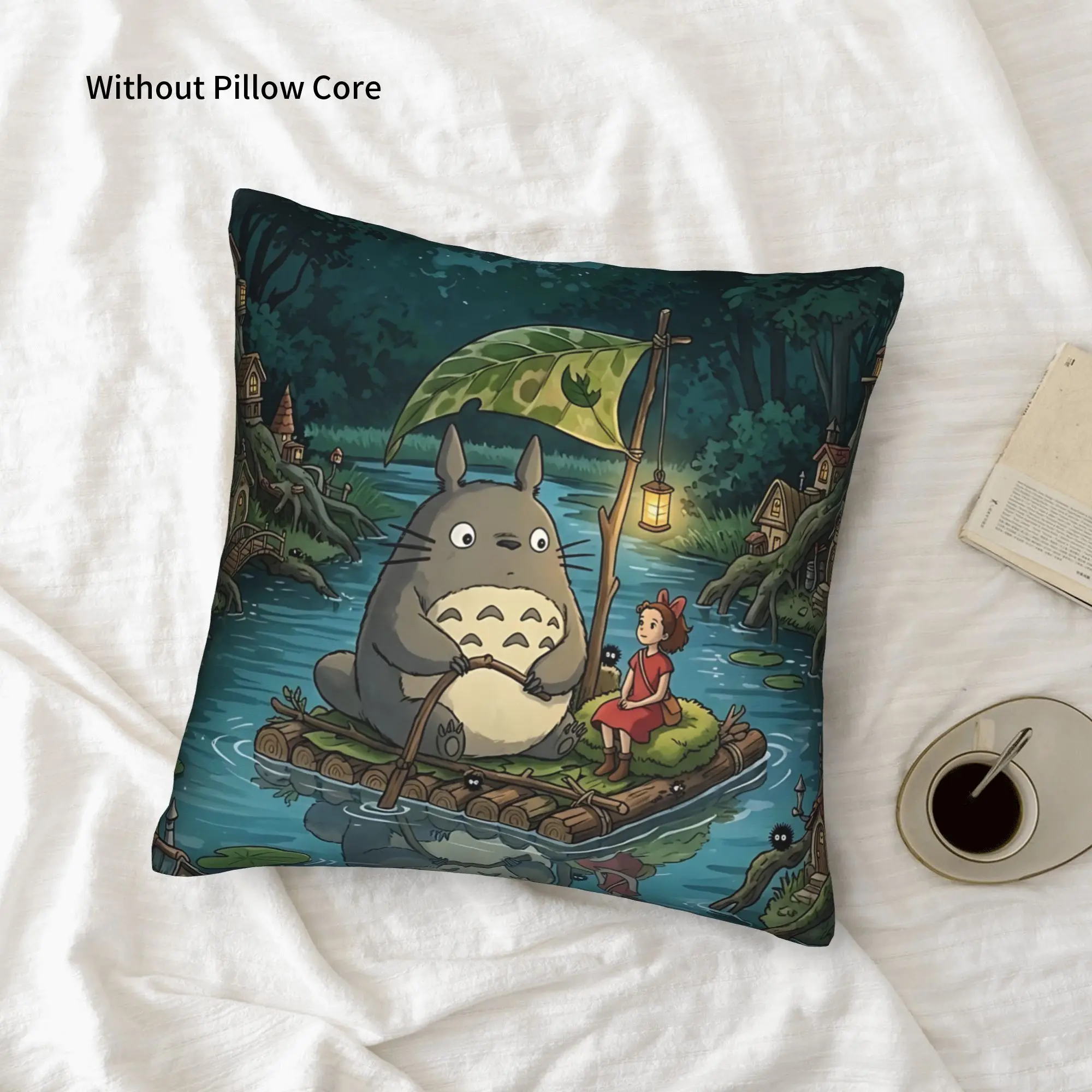 1PC My Neighbor Totoros Pillow Case Double-Sided Printing  Sofa Cushion Bedroom Bedside Pillow