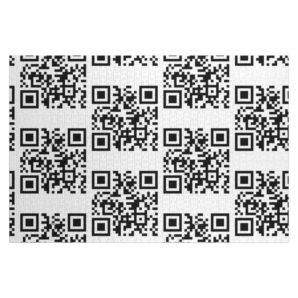 

rickroll qr code -Barcode scan Jigsaw Puzzle Personalised Customizable Child Gift Personalized Toy Puzzle