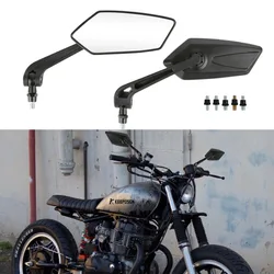 Motorcycle Mirrors 2Pcs/Pair E-Bike Rearview Mirrors Scooter Electrombile Back Side Mirror 8mm 10mm ABS Plastic Moto Accessories