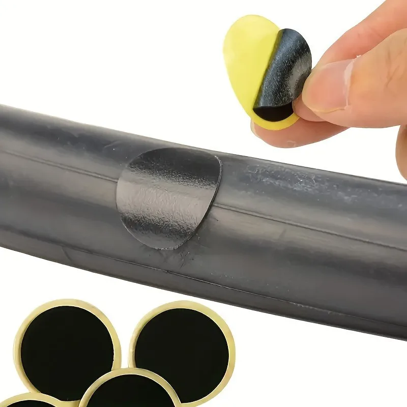Rubber Puncture Patches Motorcycle Bicycle Tyre Tube Repair Cycle Patch Kit No Glue Bicycle Inner Tube Puncture Repair Tools