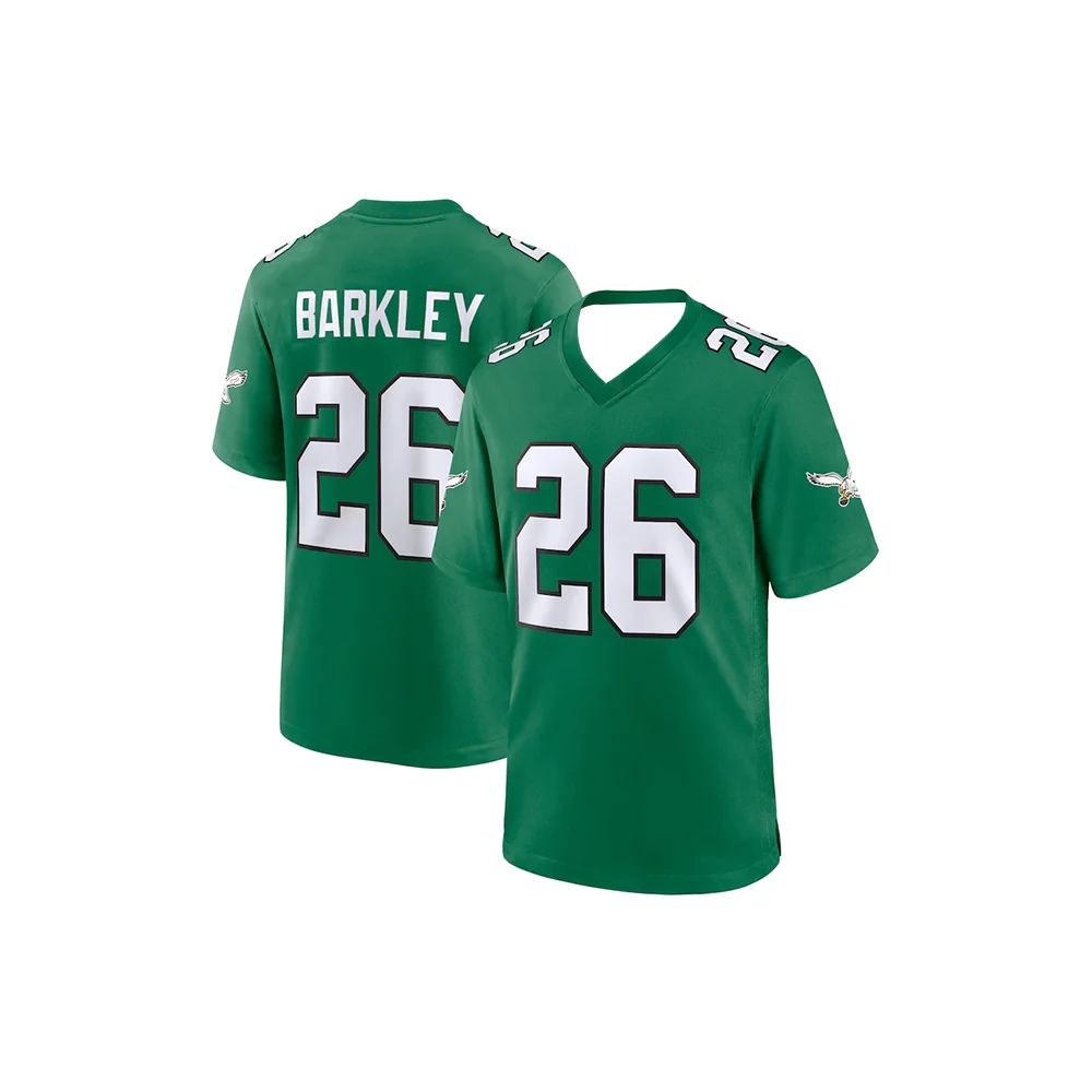 24-25 Adult Philadelphia American Football Jersey Rugby Jersey Sportswear Training Jersey T-shirt Saquon Barkley 26 Number