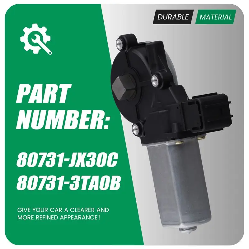 A98M Left Side For Nissan Window Glass Lifter Motor- Power Window Motor Replacement Part 80731-JX30C& 80731-3TA0B
