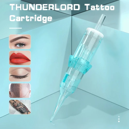 Nuevo Thunderlord Power aguja de tatuaje delineador Shader maquillaje permanente cartucho de tatuaje RS MG U para máquina de tatuaje Universal pluma