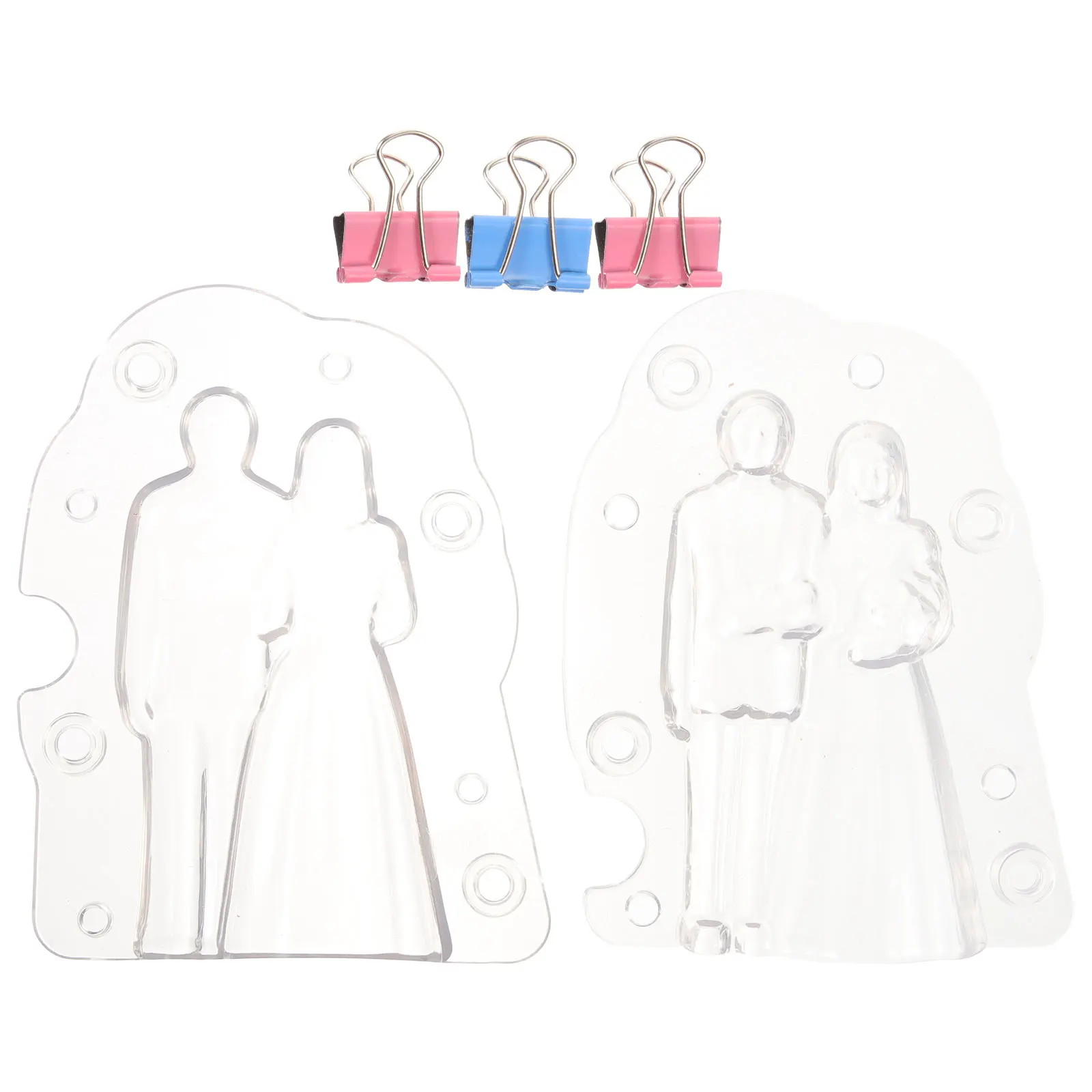 

1Set Acrylic Wedding Chocolate Mold Couple Shape DIY Rice Cake Jelly Making Mold Kitchen Food Molds DIY Rice Cakes Molds