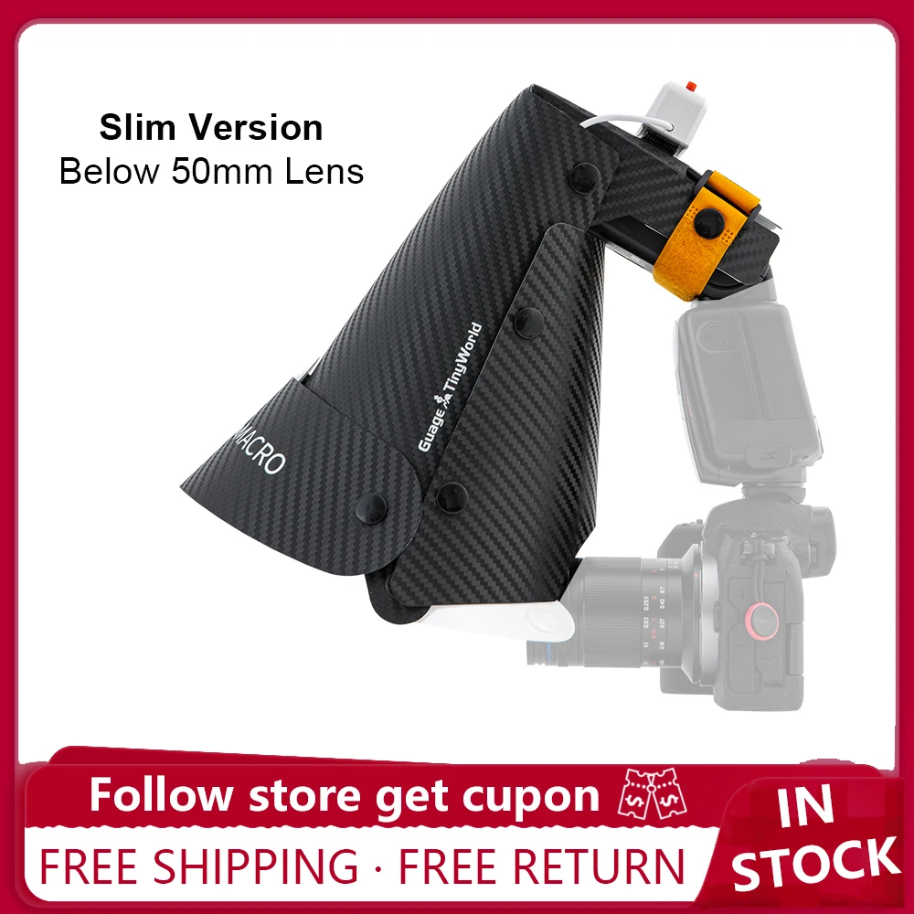 

GUAGE Universal Flash Diffuser Slim Shape Softbox Speedlight For Macro Lens Below 50MM Shooting for Jewelry Insect Shooting
