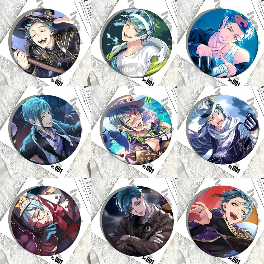 Game Anime Characters Floyd Leech Round Badge Lapel Pin Backpack Clothing Jewelry Accessories Gift Brooch