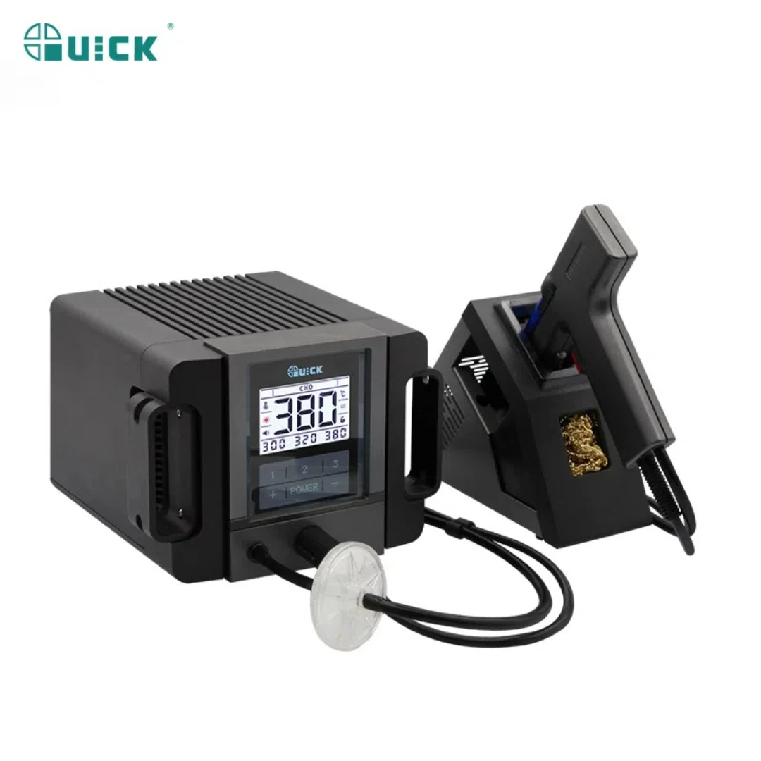 

QUICK TV2 Smart Desoldering Gun Rework Station Touch Switch With LCD Display Intelligent Delay Soldering For Mobile Phone Repair