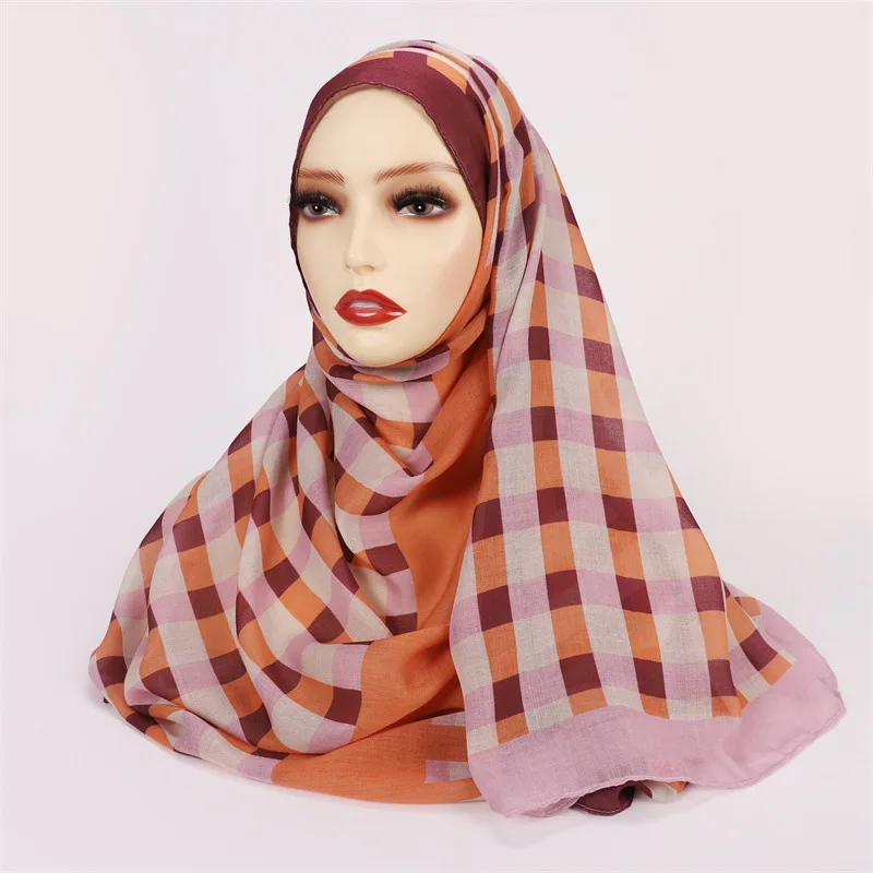 Neue muslimische Modal Hijab Rayon Schals für Frauen Plain Schal große Größe Kopftuch Wraps islamischen Turban Stirnband