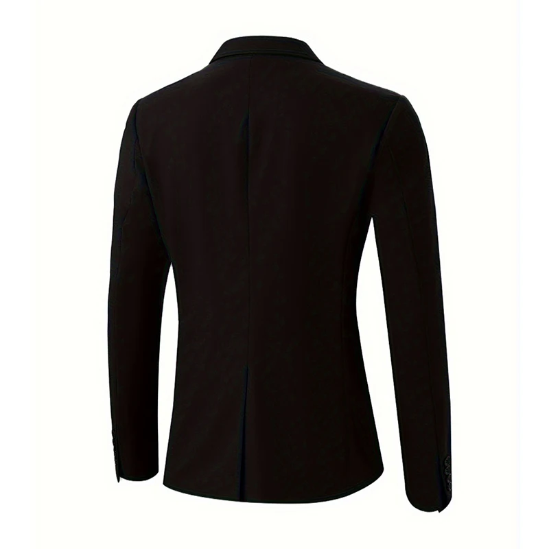 Suit Blazer Jacket Men's Chinese Style Suit Jacket Zhongshan Suit Business Formal 4-Button Mandarin Collar Symmetrical Blazers