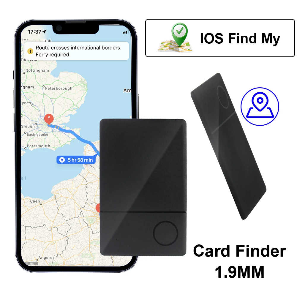 Anti-lost Wallet Tracker Smart Card Finder Wireless For Car Luggage Pet Locator 1.9mm Ultra-Slim for Iphone Apple Find My APP