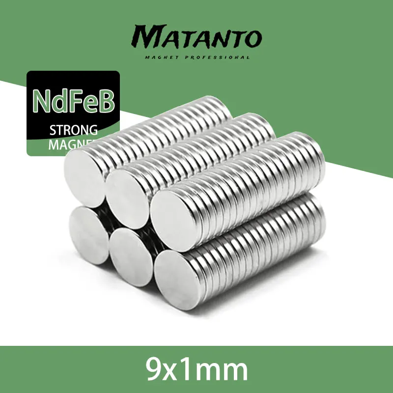 

20/50/100/200/500Pcs 9*1mm Round Magnet Strong Magnets 9x1mm Rare Earth Neodymium Magnet 9mm X 1mm Neodymium Magnetic Aimants