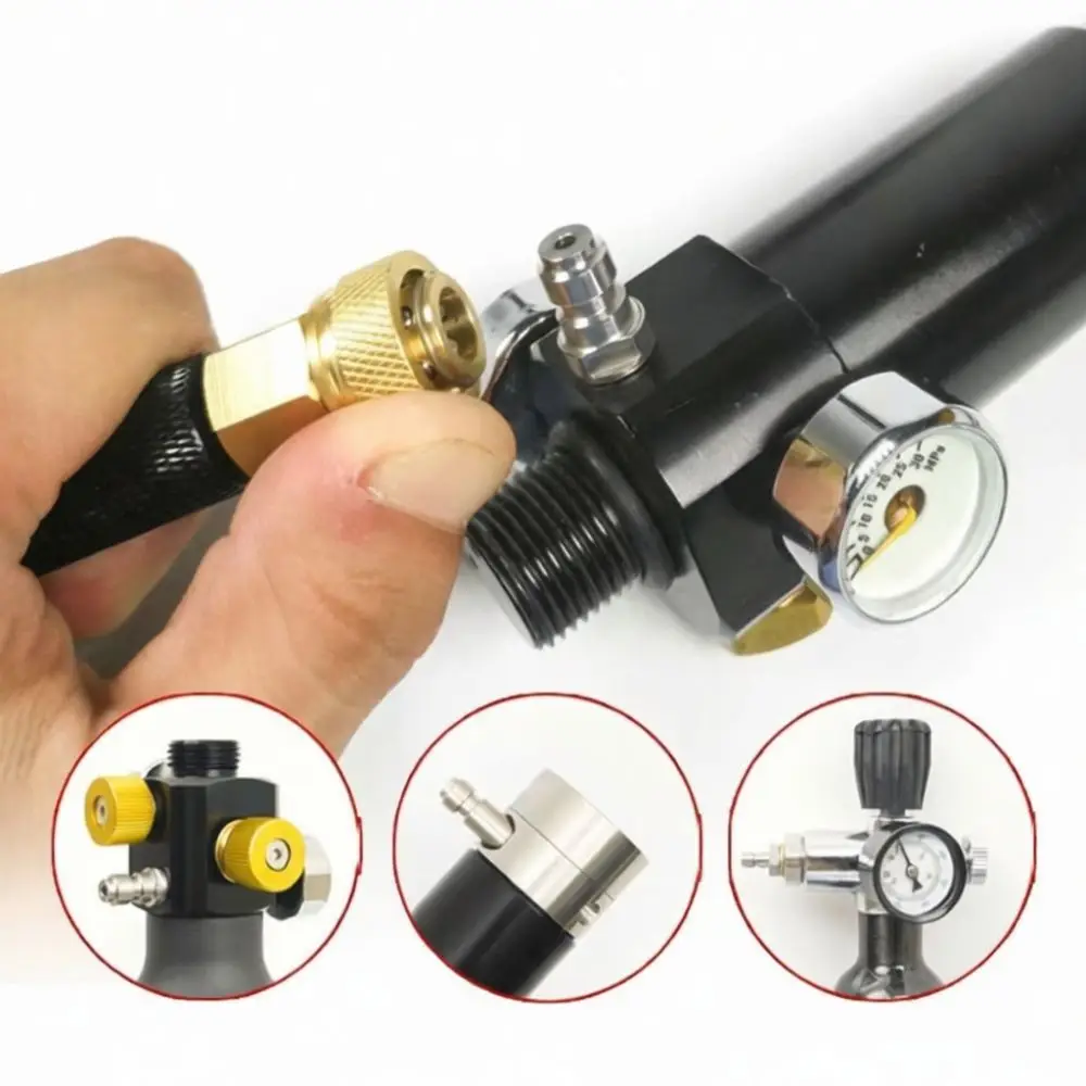 Manual Bicycle Air Pump 4500PSI High Pressure Inflator Industrial Grade Tool For Outdoor Cycling Maintenance Kit