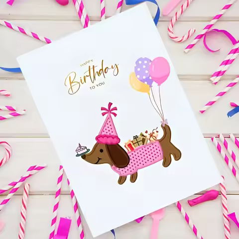 Birthday card with envelope funny text card spoof fun greeting card gift