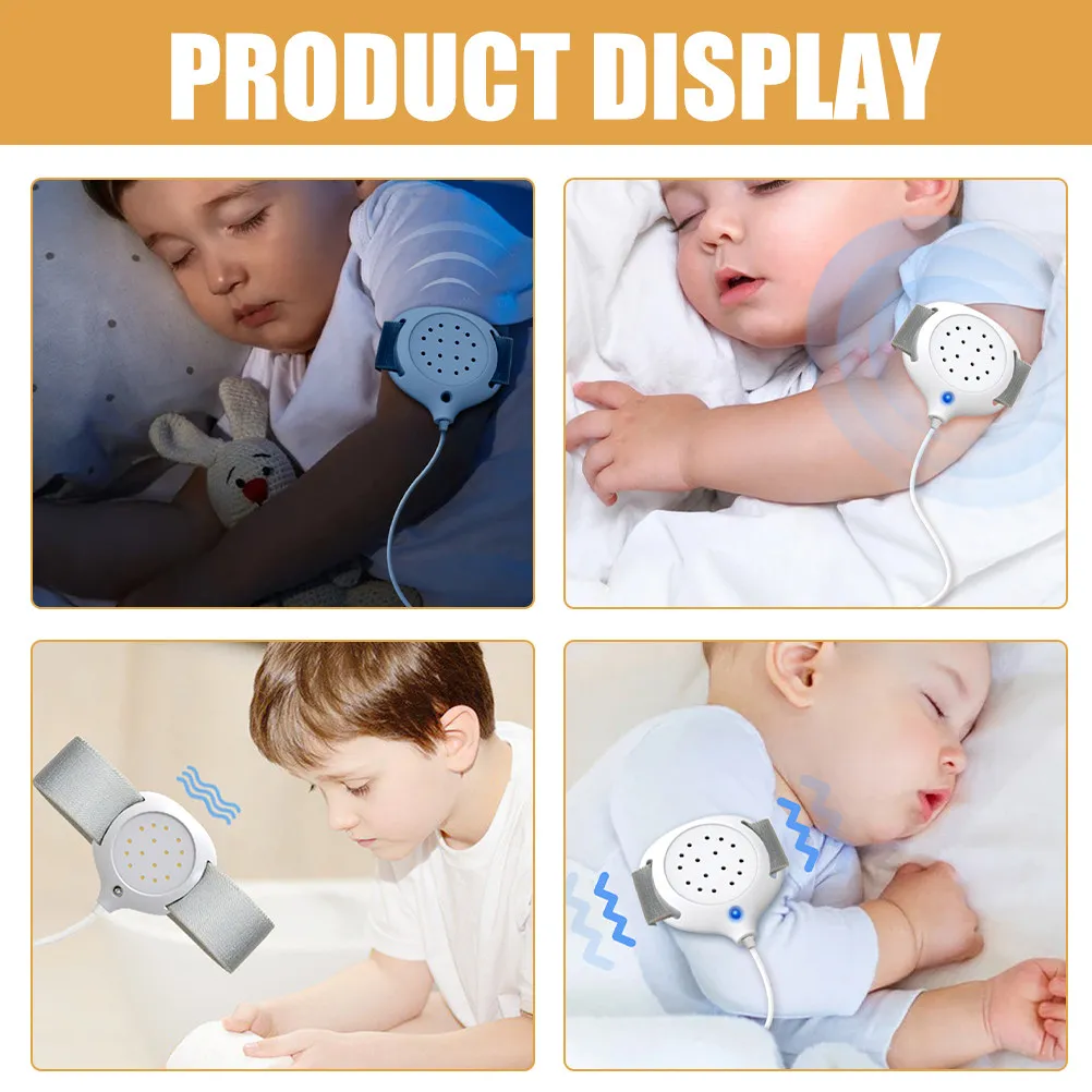 Bedwetting Alarm Urine Sensor Loud Sound Strong Vibration Random Color Strap Small Hidden Under Clothing for Deep