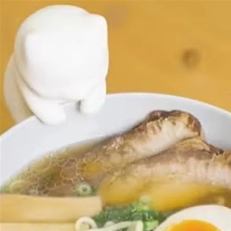 A005-Quick-Warming مروحة تبريد الطعام الصغيرة التلقائي منفاخ الهواء الكرتون القط شكل الماء الساخن الشاي أطباق الأرز القهوة ضربة مروحة #2