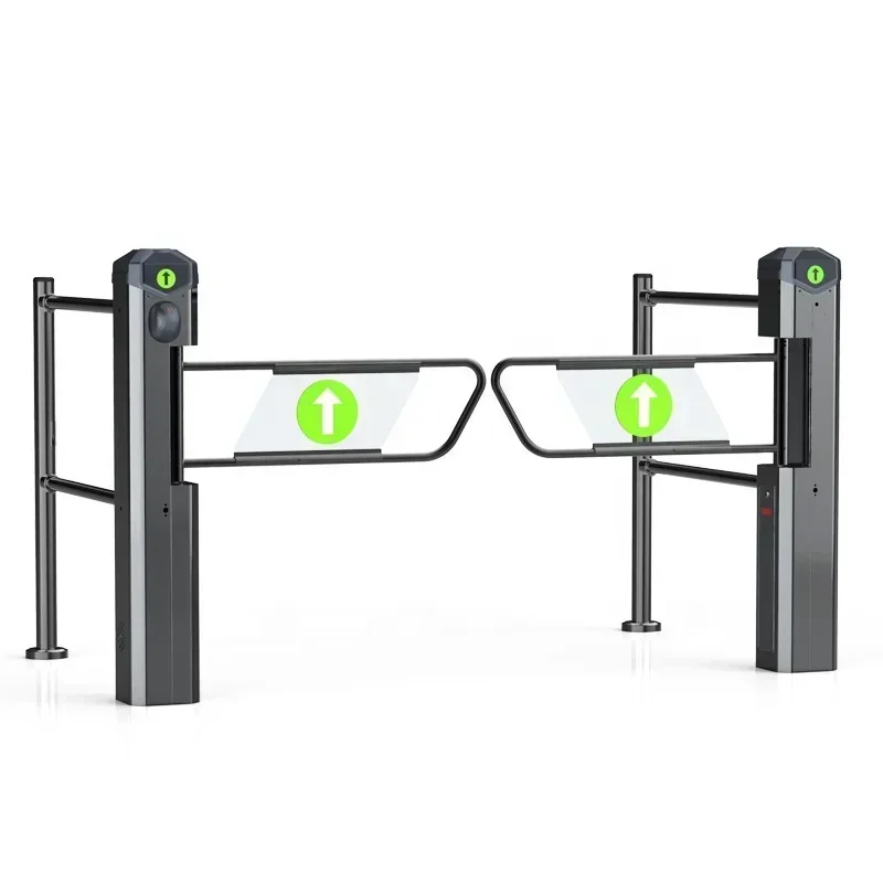 4 Poles Supermarket Security Entrance Electric Automatic Swing Turnstile Barrier Gate