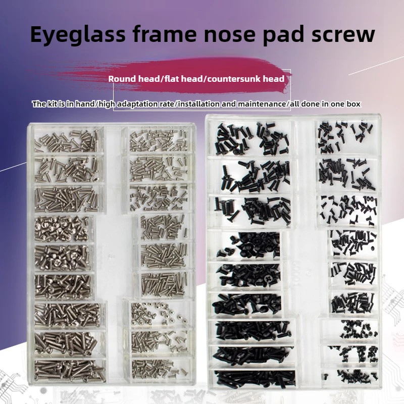 500Pcs 18 Size Mini Screw Nuts DIY Kit Laptop Computer Assemble Repair Screws Fastener Set For Repairing Glasses Mobile Phone