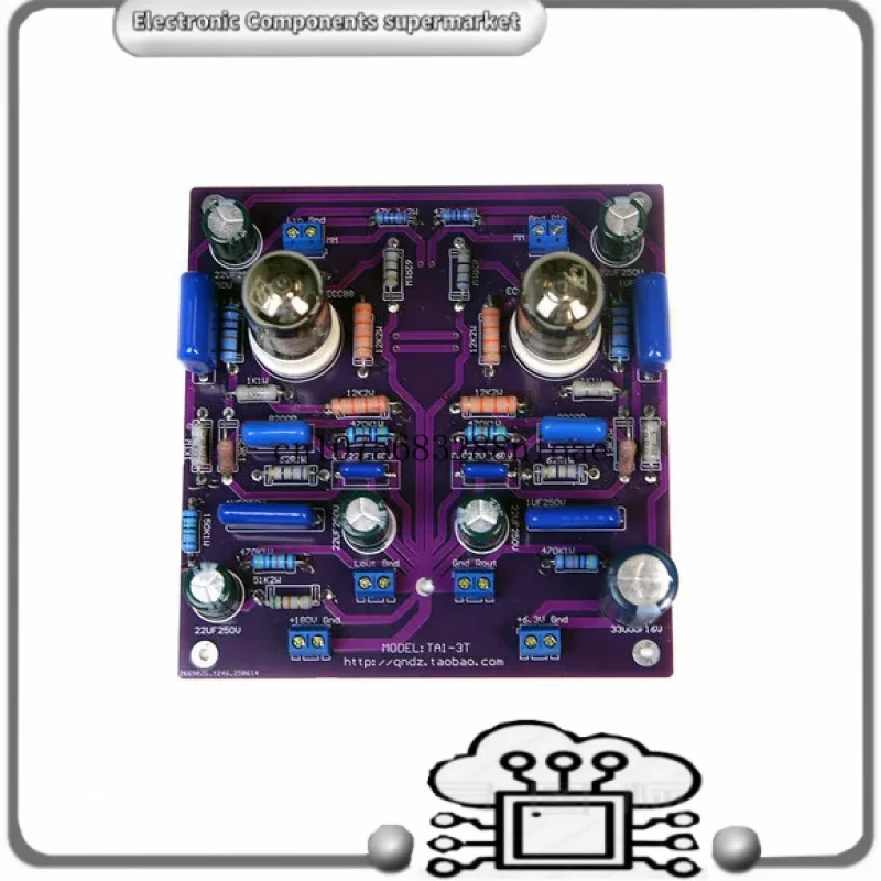 

Плата усилителя для MM-фонопредусилителя на лампах 6N2 для LP-виниловых картриджей