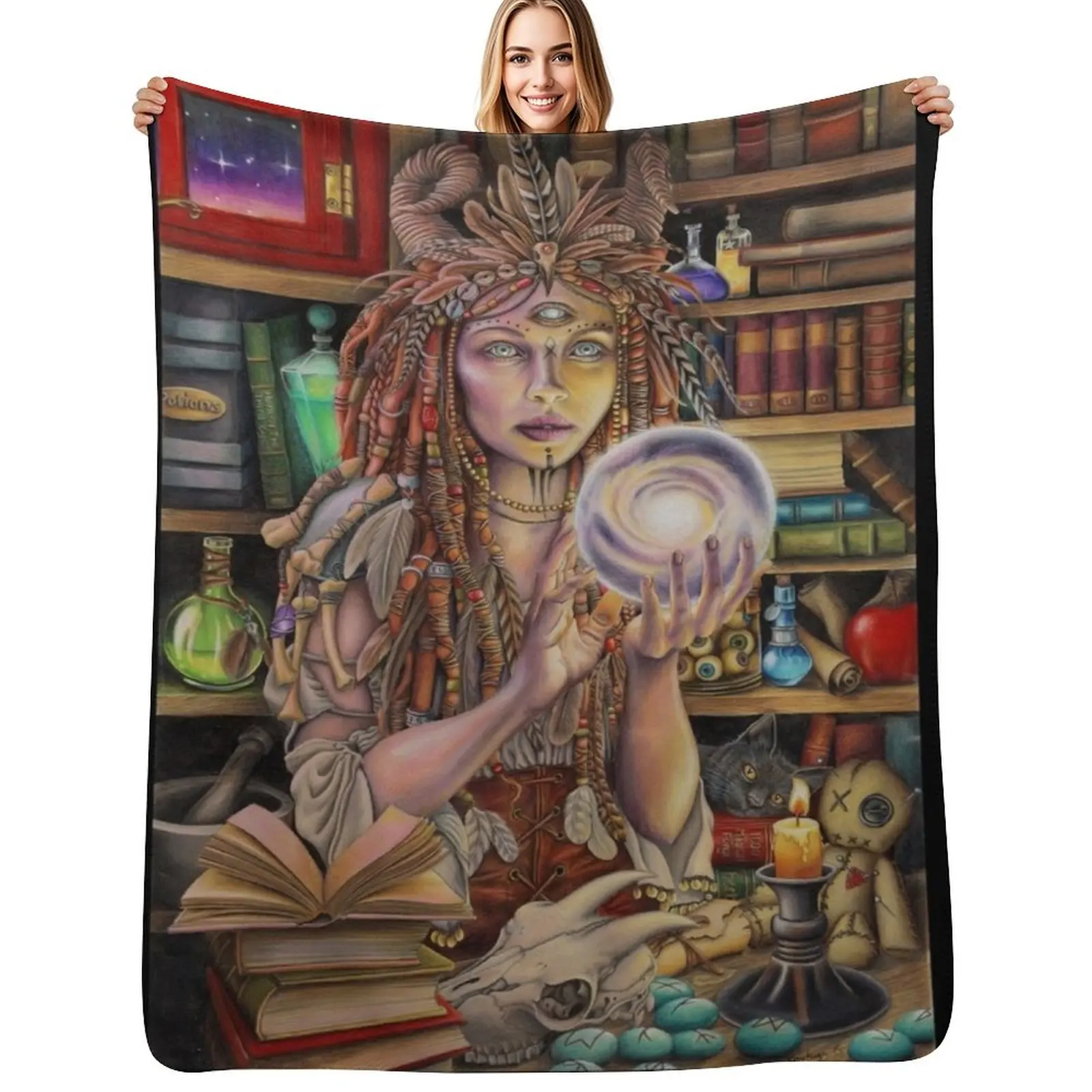 The Seer Throw Blanket Soft Comfort Blanket for Reading Watching TV