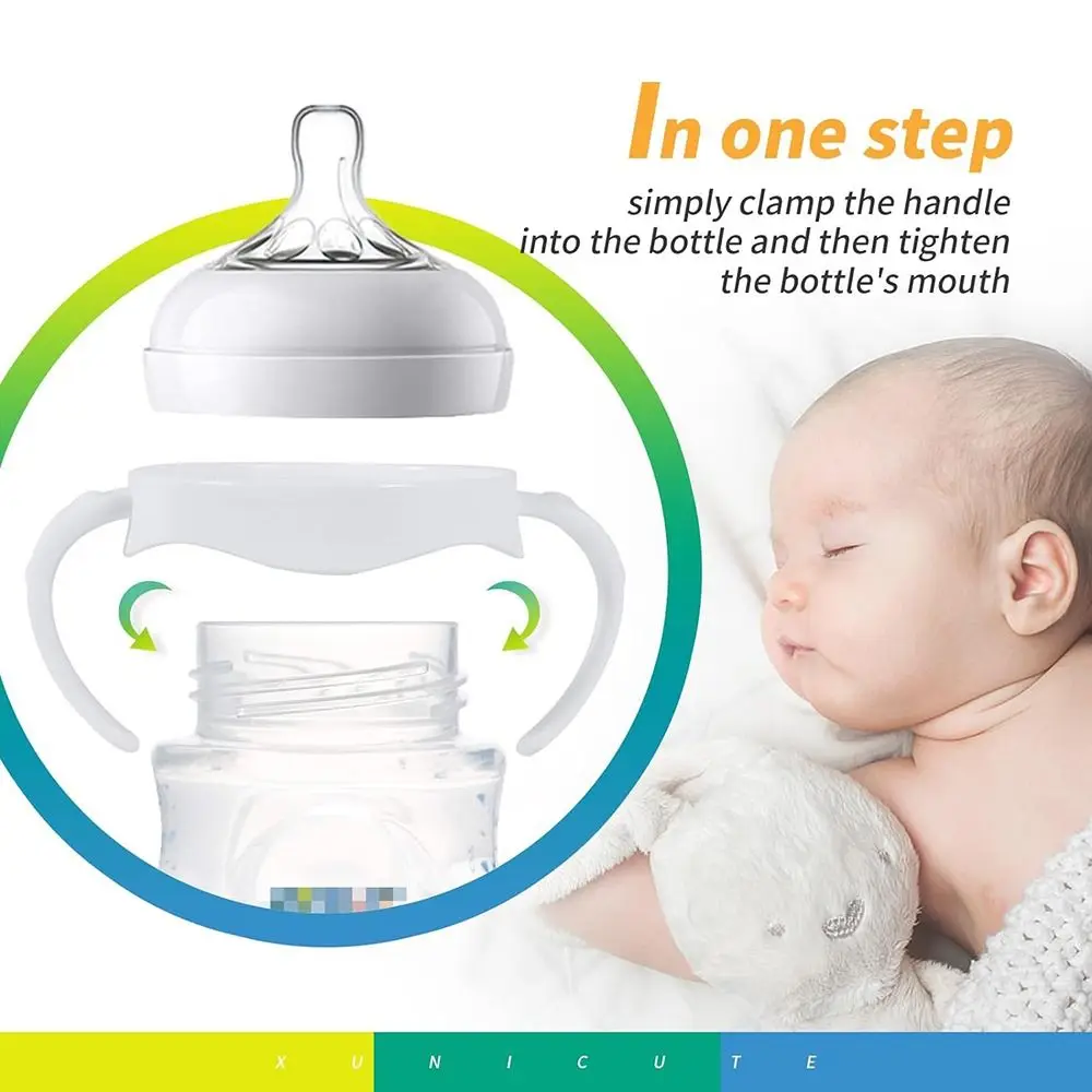 Easy Grip Baby Bottle Handles Safe Universal Baby Bottle Holder Durable Baby Feeding Bottle Accessories for Philips Avent