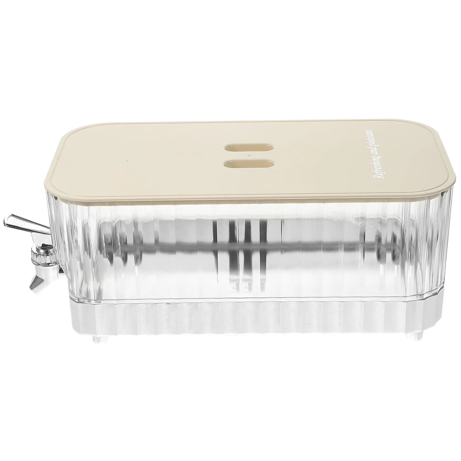 

Large Capacity Cold Brew Drink Dispenser with Lid Sealing Juices Container Spigot Design for Parties Home Bar Fridge