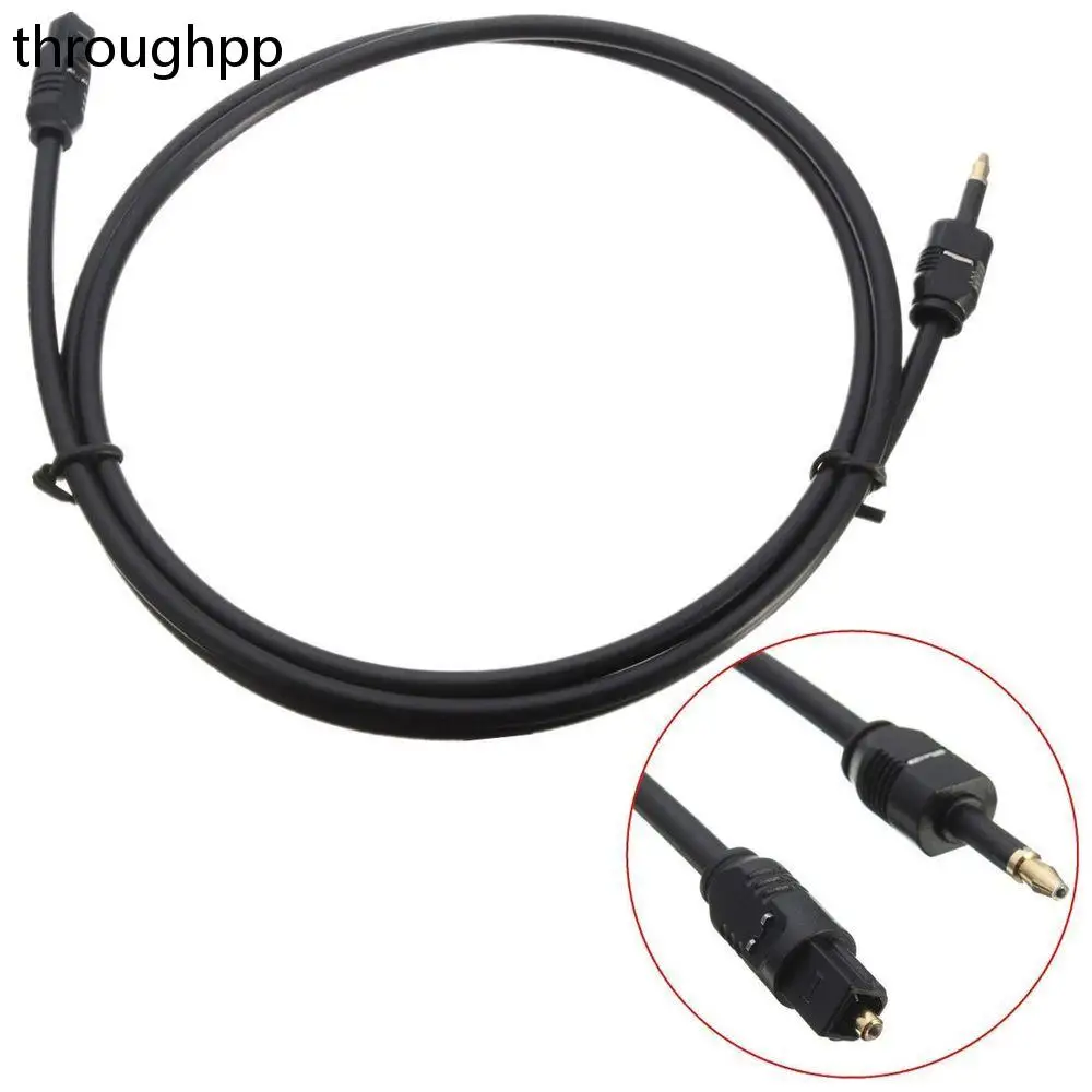 1PC Toslink to Mini Plug 3.5mm Digital Optical Connector SPDIF Audio Cable for SPDIF DVD