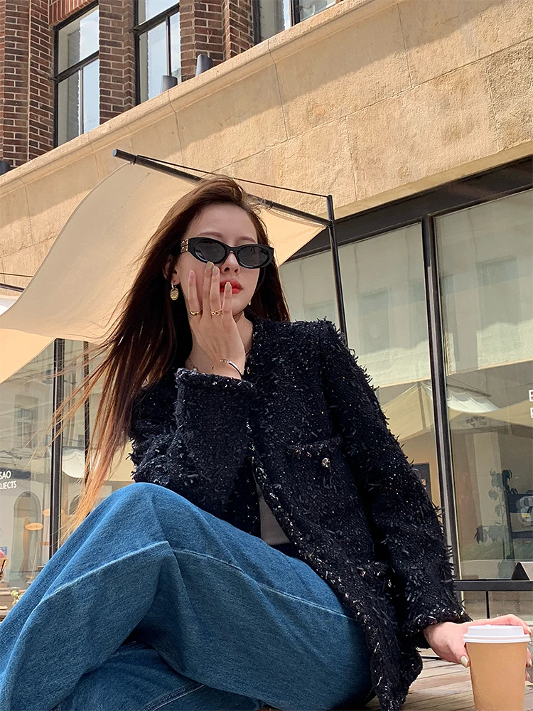 

Костюм-двойка Heben High Fashion: элегантный осенний комплект для женщин, юбка и пиджак прямого кроя, тонкий, из полиэстера.