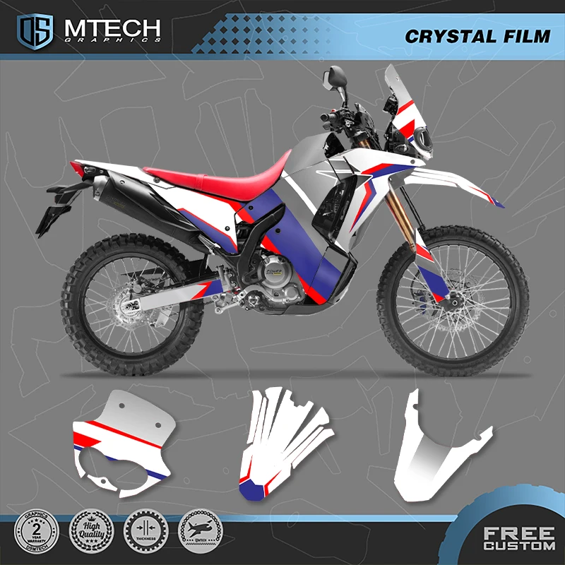 

DSMTECH Custom Motorcycle Graphics Enduro Decals Stickers Kits For HONDA CRF250 RALLY 2021 CRF300 RALLY 2021 02