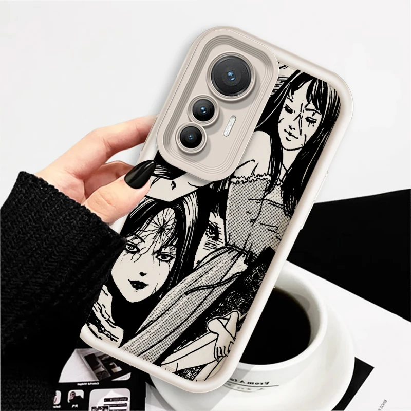 Anime Junji Ito Luxury Art Eye Ladder For Xiaomi MI 14 12T 11 Lite Poco M3 X5 X4 F5 F4 F3 F2 GT Pro 5G Soft Phone Case