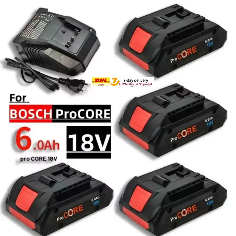 Für BOSCH Professional 18V 21700 6,0Ah Akku ProCORE 18V Li-Ionen-Akku Ersatz für BAT609 BAT618 mit BMS