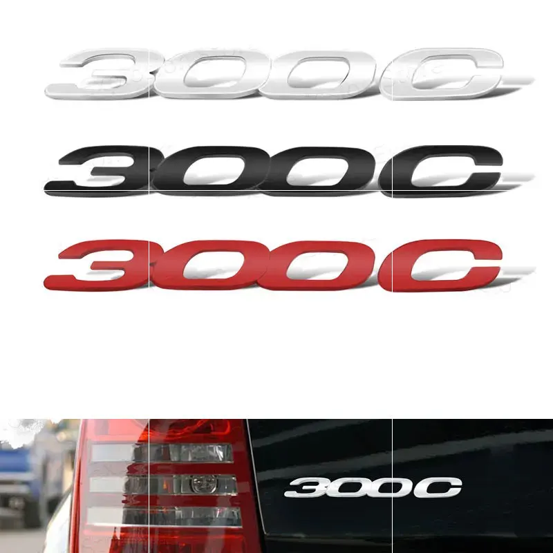 Car Metal Fender Side Trunk Nameplate Car Badge Sticker For Chrysler 300c Logo 200 300 Sebring FR JR JS RT Lancia Thema