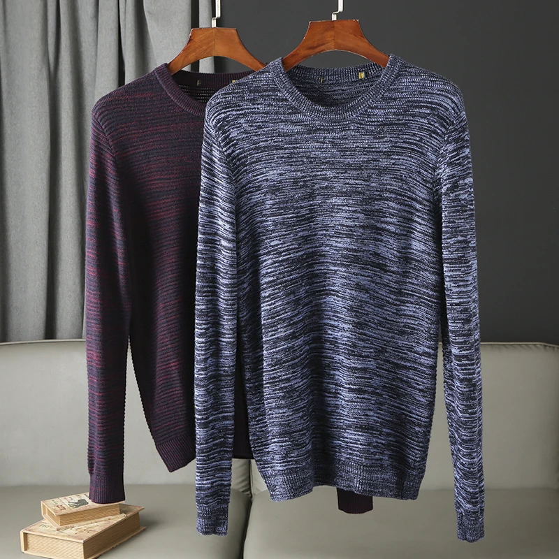 

Вязаный свитер с 3D цветочным принтом, повседневный мужской базовый слой, осень-зима, модный городской Sle, длинный свек, круглый топ для молодых мужчин