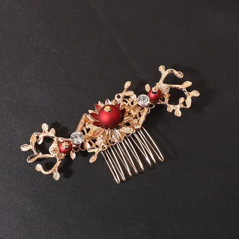 Xiuhe Headwear Accessories Chinese Hanfu Bridal Hair Accessories Set Tassel Dragon Phoenix Coat Hair Accessories Ancient Gifts