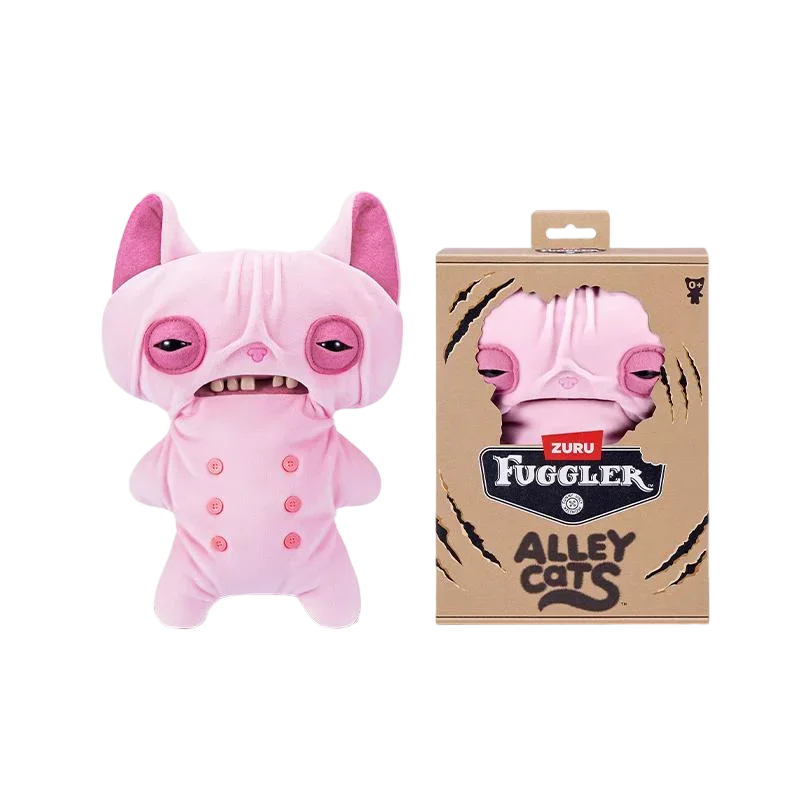 Fuggler Dark Alley Night Cat Collection Plüschpuppe Lustiges Hässliches Niedliches Zahnmonster Weiches Stofftier Kinder Geburtstagsgeschenk – Detail 3