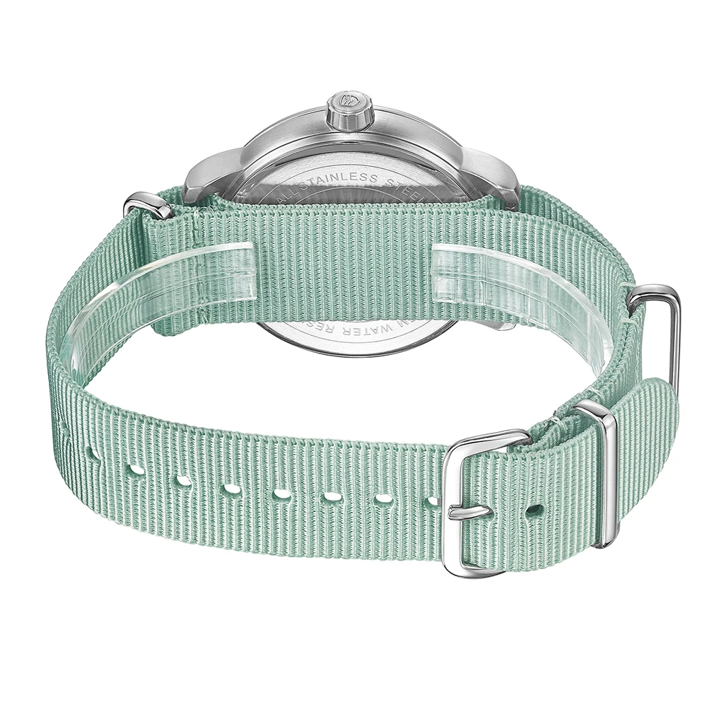 TOPHILL Fashion Quartz Watch For Men Green quartz watch Luminous watches Casual Sport Watch Sapphire  Valintage watch 2 straps