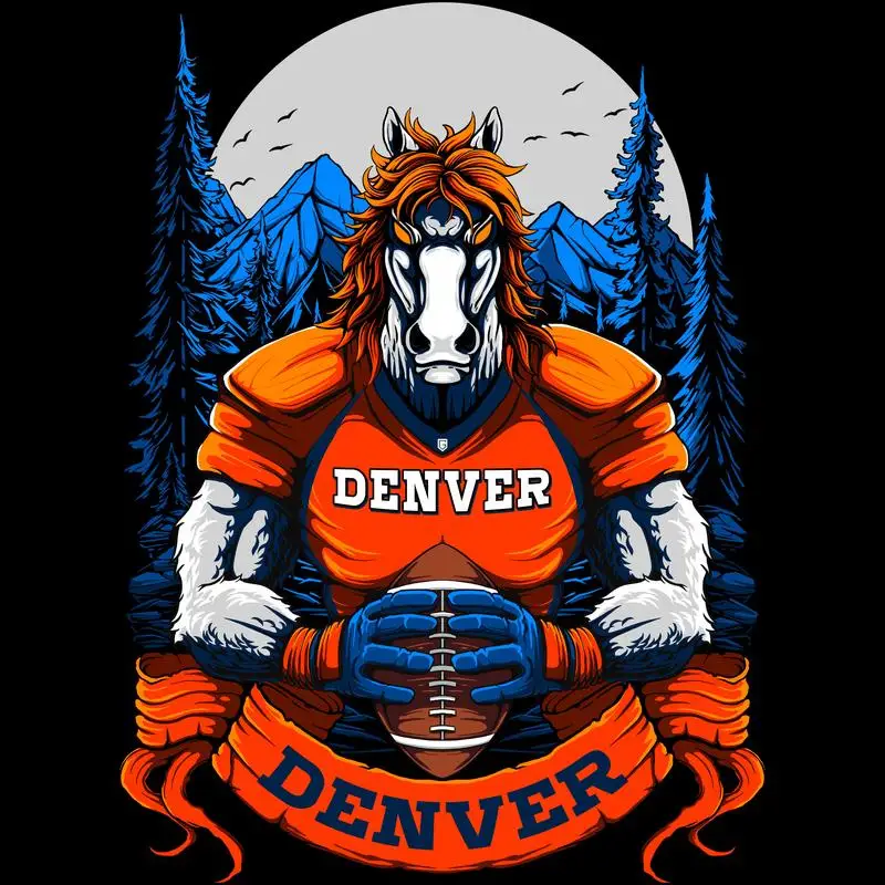 Denver futebol masculino camiseta meninos y2k gráfico camisetas streetwear crewneck roupas oversized estilo vintage topos legal